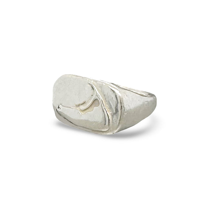 Nantucket Rectangle Signet Ring in Silver -729RS