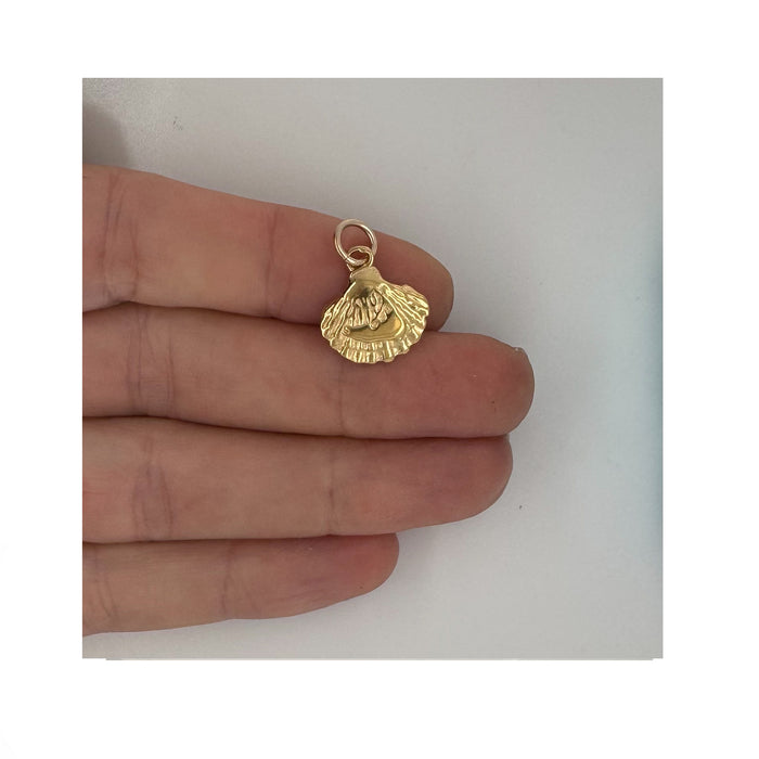 Nantucket Shell Necklace In Gold Plate