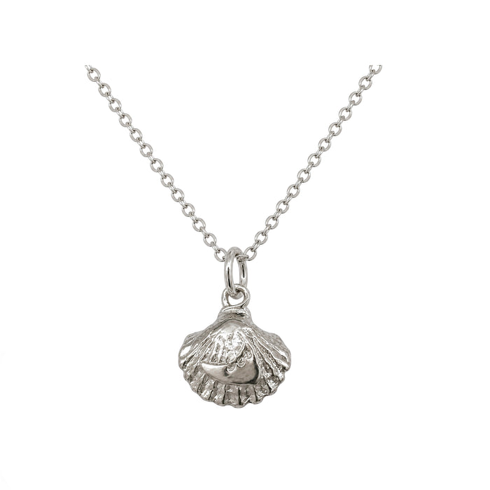 Nantucket Shell Necklace In Silver