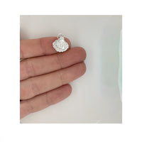 Nantucket Shell Charm in Silver