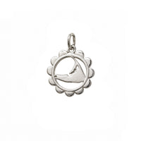 Nantucket Flower Charm In Silver ©