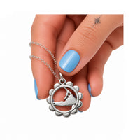 Nantucket Flower Charm In Silver ©