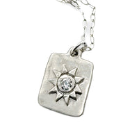 ASH DOG TAG NECKLACE IN SILVER