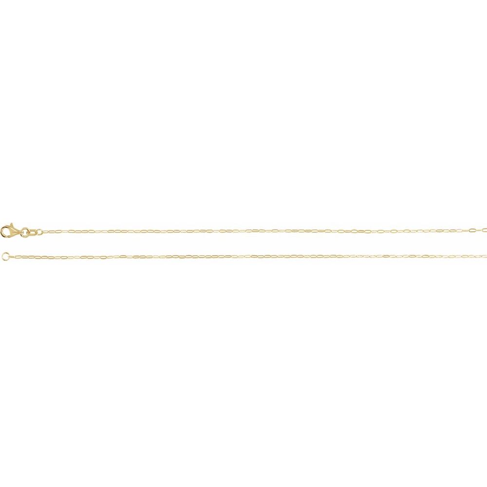 Dainty Paperclip Chain  in 14k Gold