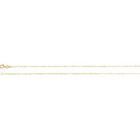 Dainty Paperclip Chain  in 14k Gold