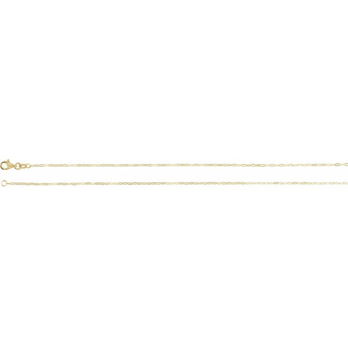 Dainty Paperclip Chain  in 14k Gold