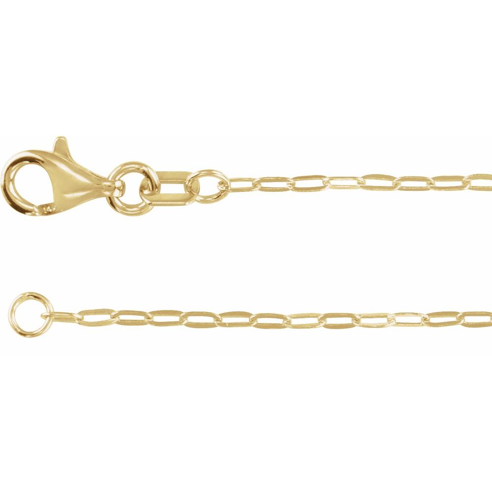 Dainty Paperclip Chain  in 14k Gold
