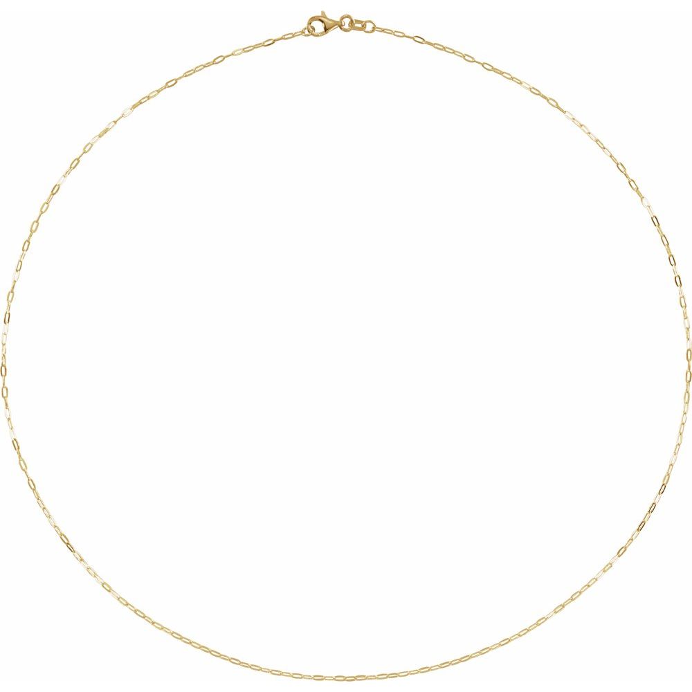 Dainty Paperclip Chain  in 14k Gold