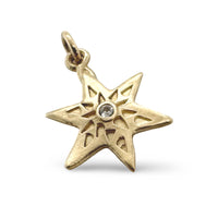 Tilda Star Charm In 14k Gold