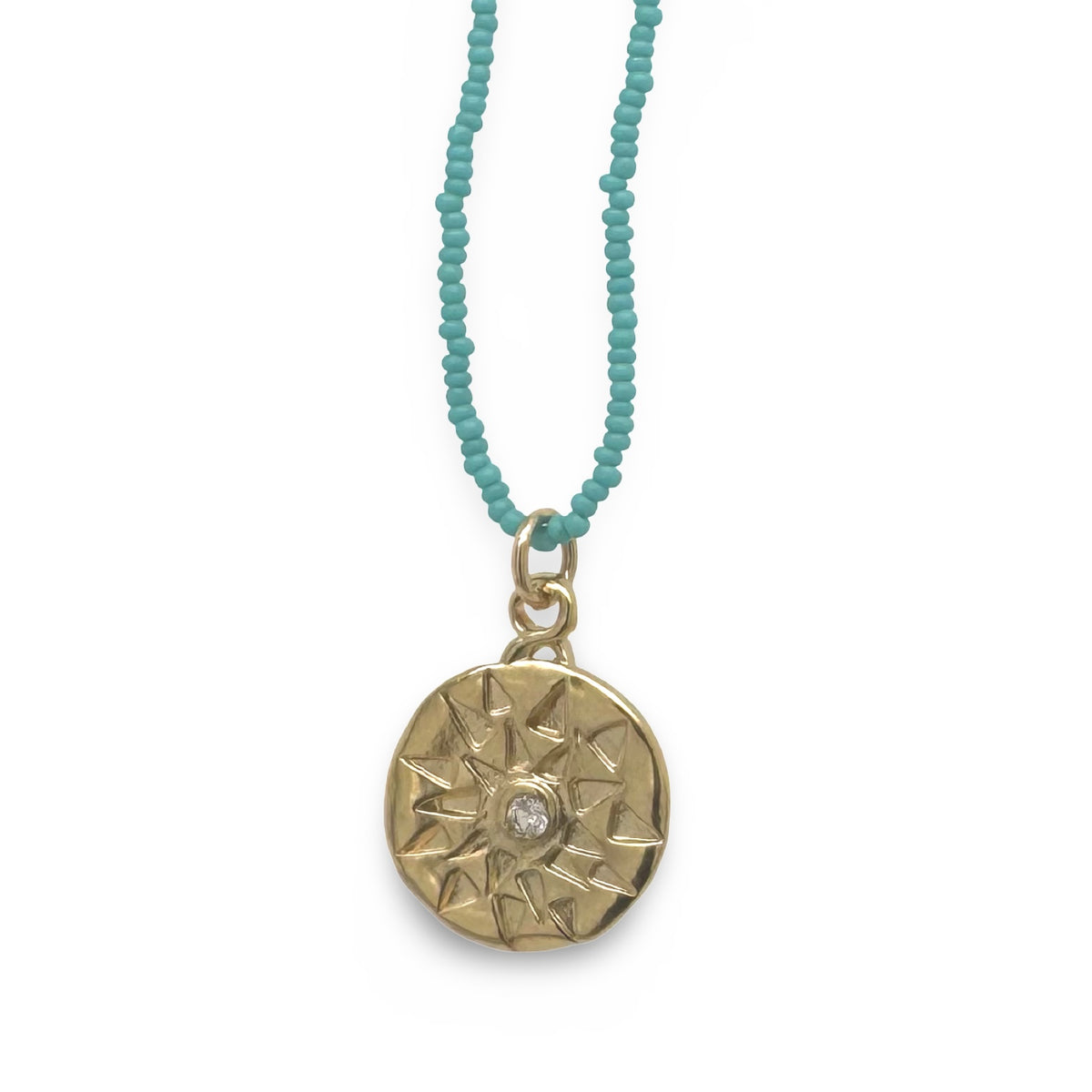 ERLE NECKLACE IN GOLD ON MICRO BEADS©