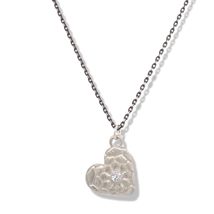 Heart Necklace in Silver | Keely Smith Jewelry Designs | Nantucket