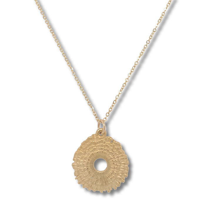 SMALL FLUTTER NECKLACE IN GOLD