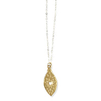 Ursa Necklace in Gold with double sided print By Keely Smith Jewelry Designs