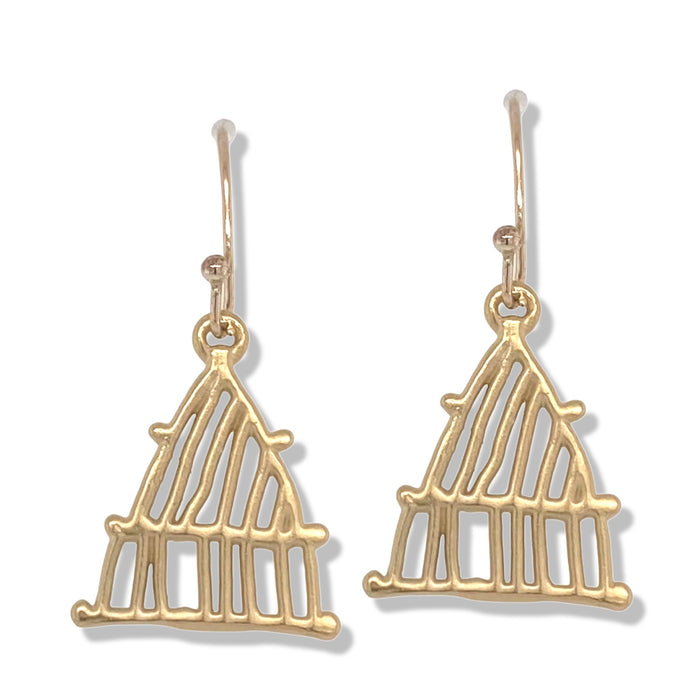 Zazel Earrings in Gold | KSD Jewelry
