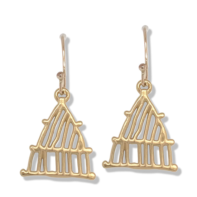 Zazel Earrings in Gold | KSD Jewelry