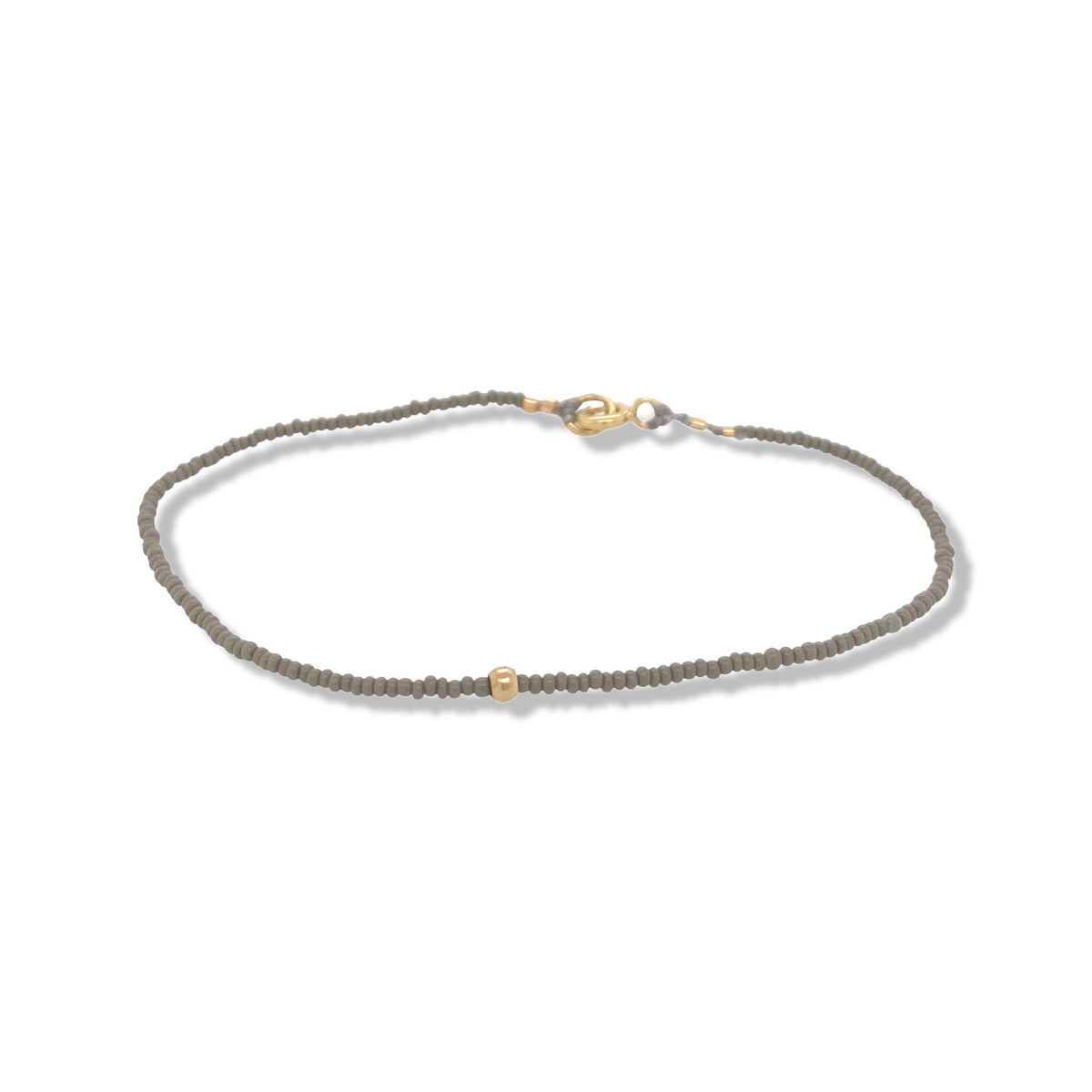 Micro beaded bracelet in Charcoal | Keely Smith Jewelry | Nantucket